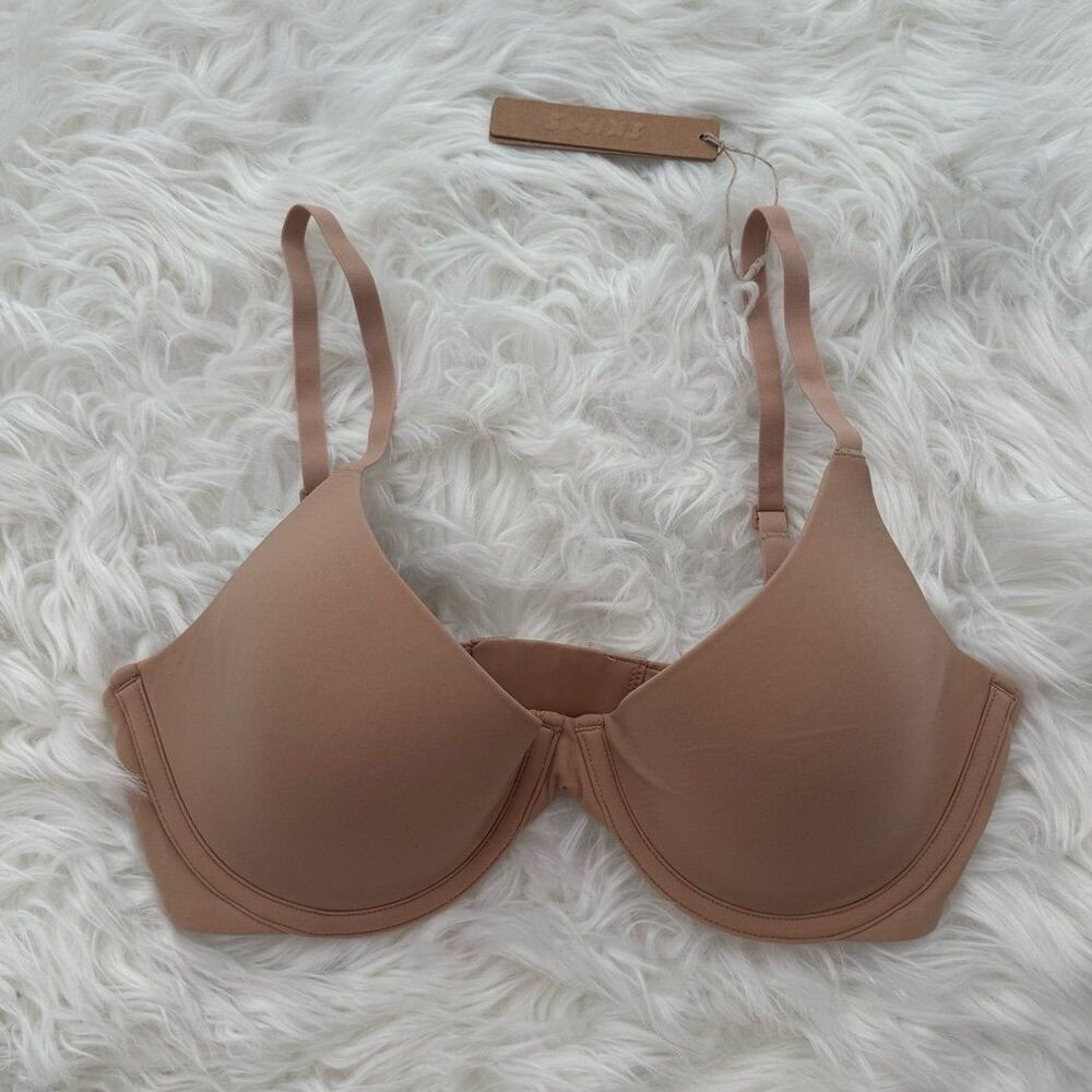 Skims Fits Everybody Scoop Plunge Bra Clay 34D - Picture 2 of 8